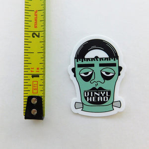 Frankenstein Vinyl Head Sticker