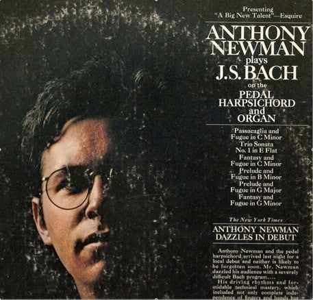 Anthony Newman * Anthony Newman Plays J. S. Bach On The Pedal Harpsichord And Organ [Used Vinyl Record LP]