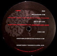 Prince and the Revolution Parade vinyl label with tracklist - Vinyl & CDs at Curious Collections Record Store College Station