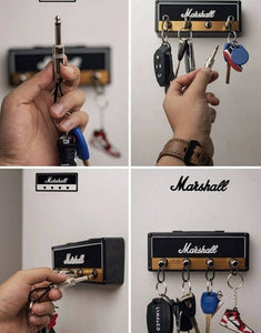 Marshall Amp Keychain Storage Hooks Music Keychain Holder, Wall Mount