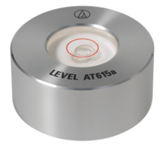 Audio Technica AT615a Precision Aluminum Turntable Bubble Level Aluminum [Silver]