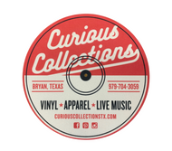 Curious Collections logo slipmat - Vinyl & CDs at Curious Collections Record Store College Station